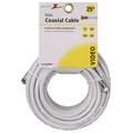 Zenith Cable Coax Rg6/F Conn 25Ft Wht VG102506W